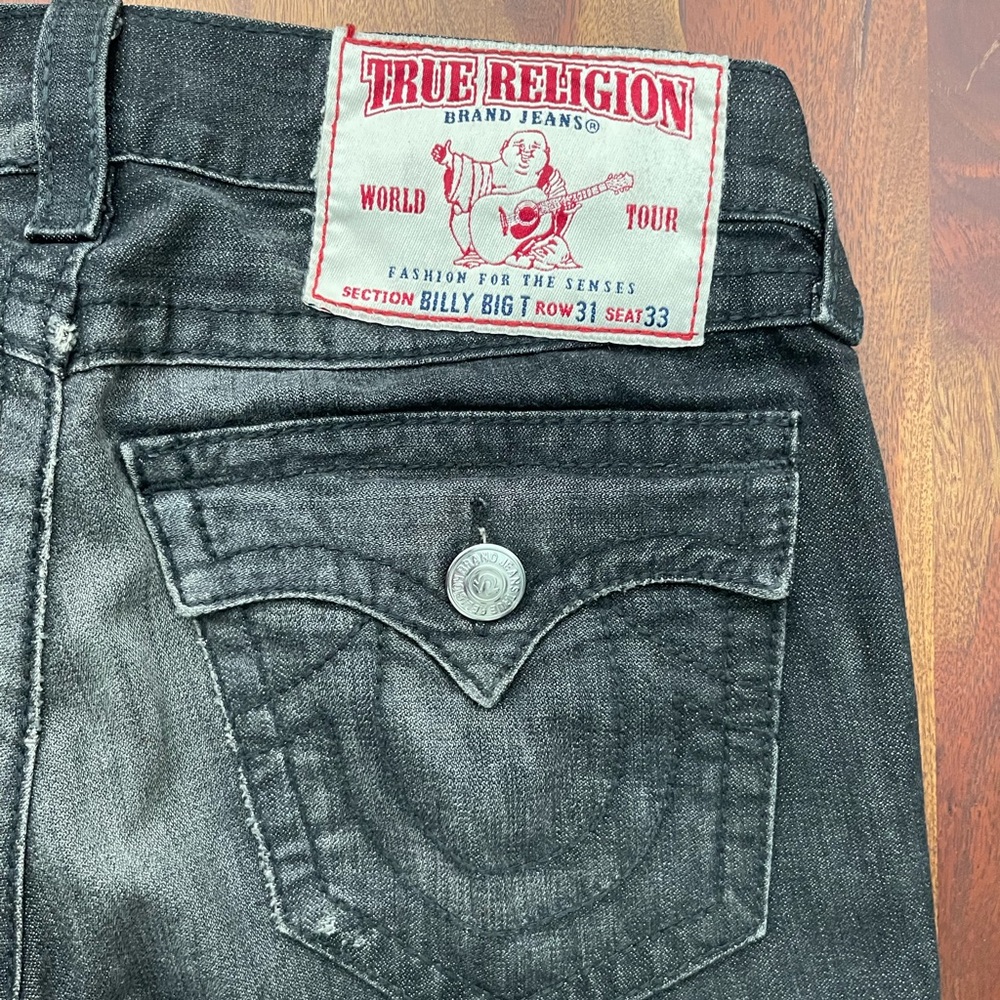 True Religion Black Denim Jeans